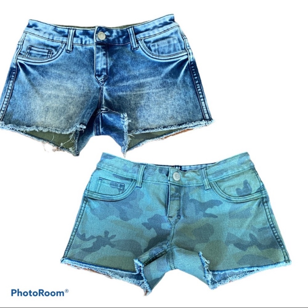 Flip Side Jean/Camo Jean Shorts Size 5